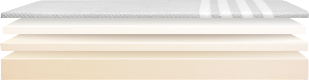 Leesa hybrid mattress layers